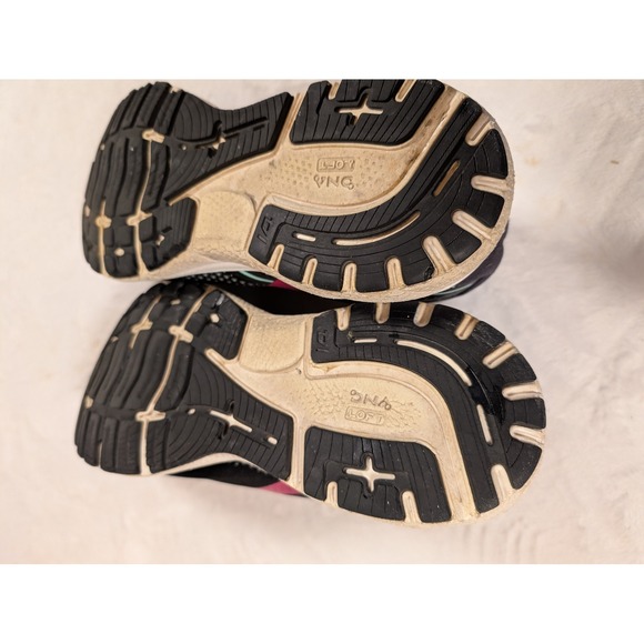 Brooks Ghost 14 Womens Running Shoes Black Plum Aqua Size 9 see photo - Picture 8 of 10